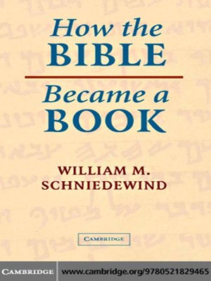 cover image of How the Bible Became a Book
